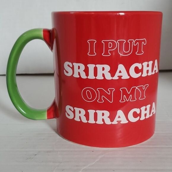 CERAMIC 20oz I Put Sriracha on my Sriracha Cup Mug Huy Fong Coffee Tea Hot Cocoa - Picture 11 of 12